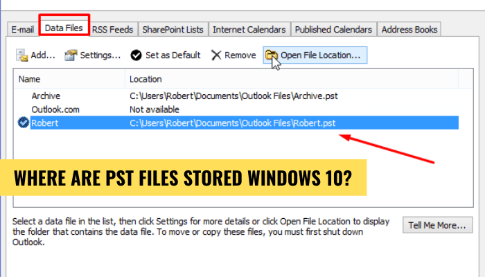 Where Are Pst Files Stored Windows 10? - keysdirect.us