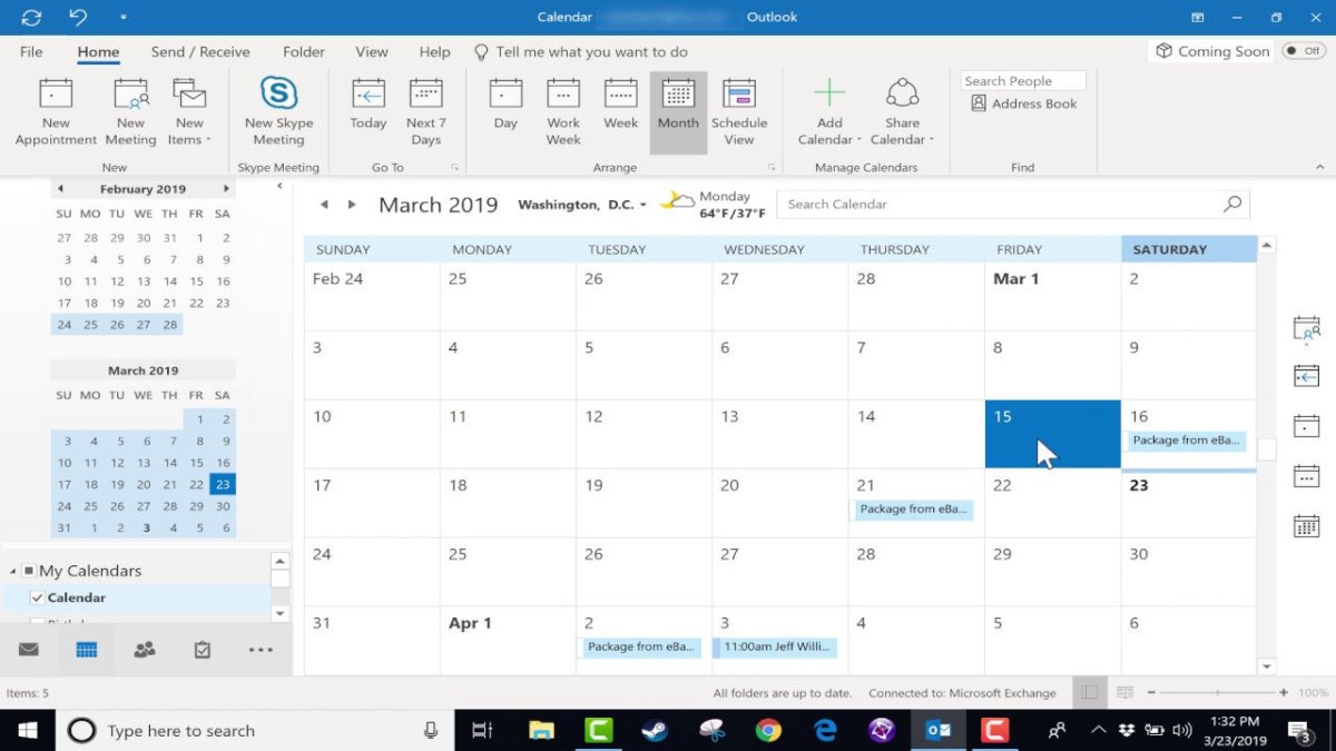 Where is Calendar in Outlook? - keysdirect.us