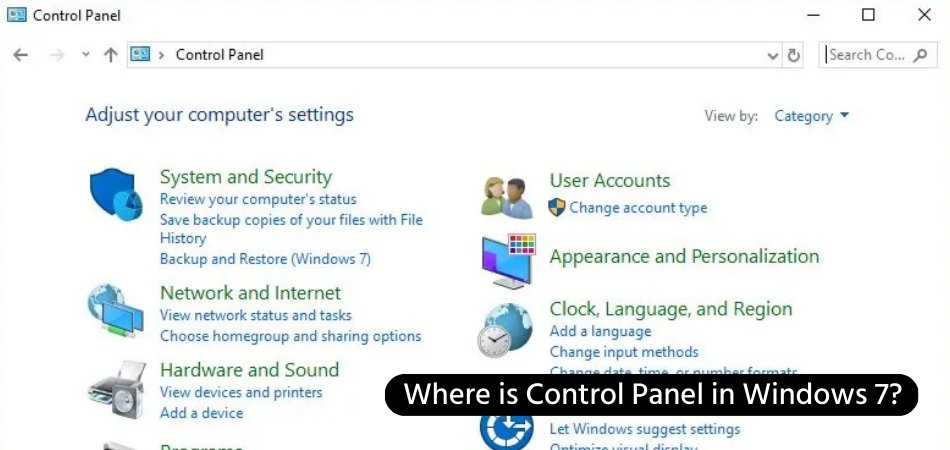 Where is Control Panel in Windows 7? - keysdirect.us