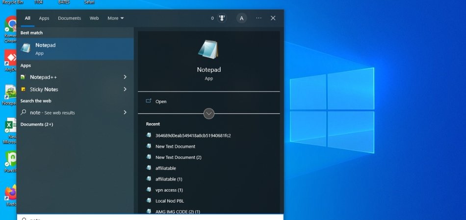Where is Notepad in Windows 10? - keysdirect.us