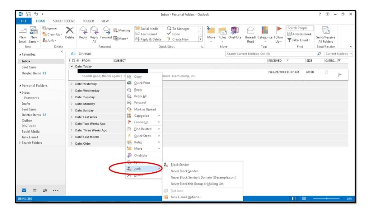 Where is Outlook Spam Folder? - keysdirect.us