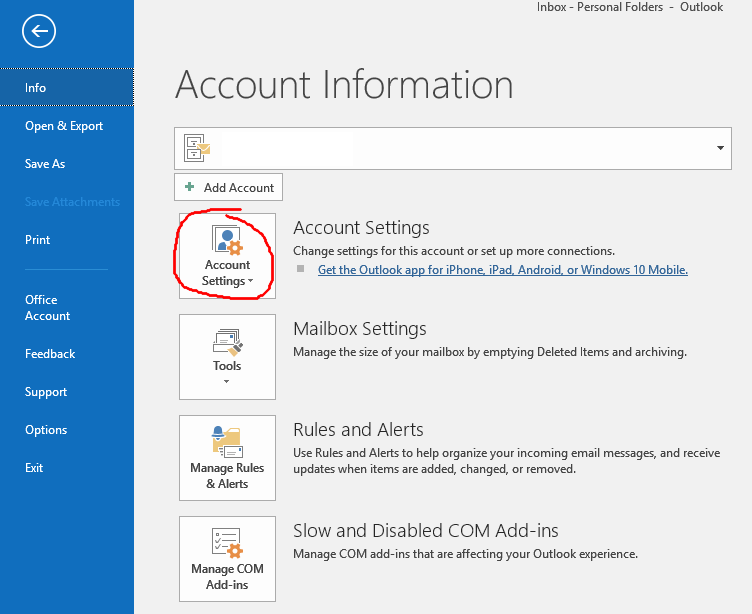 Where is Settings in Outlook 365? - keysdirect.us