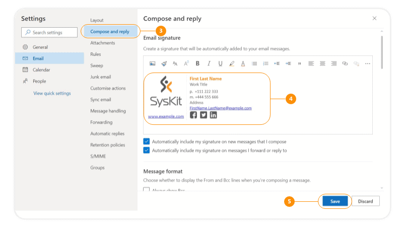 Where is Signature in Outlook 365? - keysdirect.us
