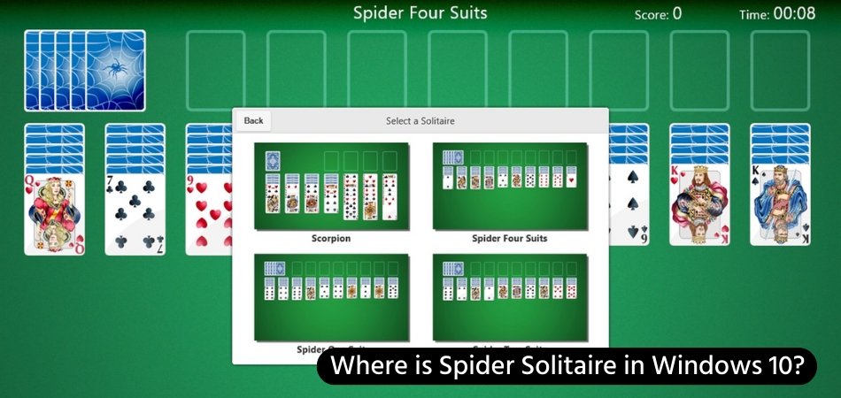 Where is Spider Solitaire in Windows 10? - keysdirect.us