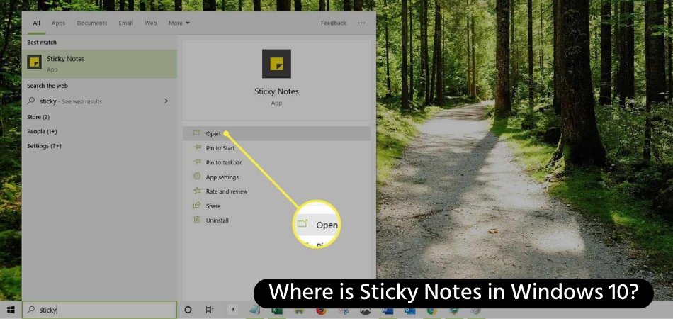 Where is Sticky Notes in Windows 10? - keysdirect.us