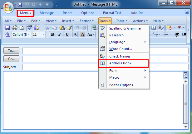 Where is the Address Book in Outlook? - keysdirect.us