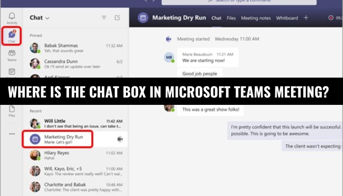 Where is the Chat Box in Microsoft Teams Meeting? - keysdirect.us