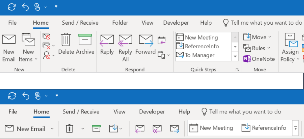 Where is the Ribbon in Outlook? - keysdirect.us