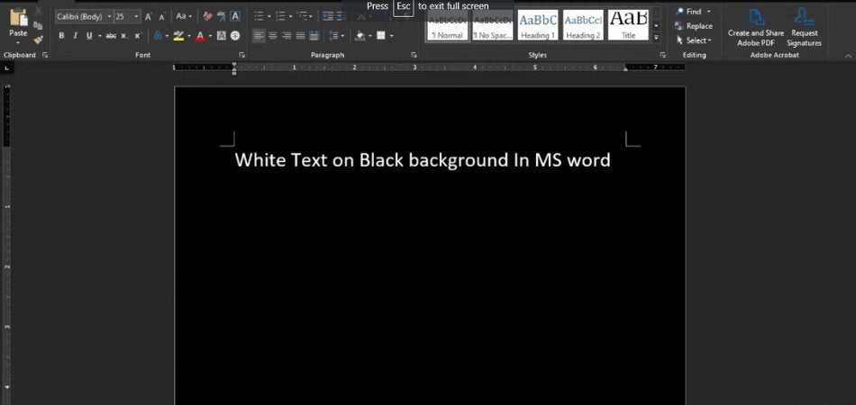 Why is My Microsoft Word Black? - keysdirect.us