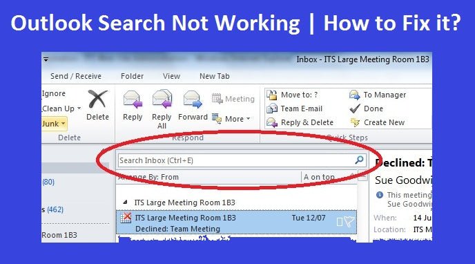 Why is My Outlook Search Not Working? - keysdirect.us